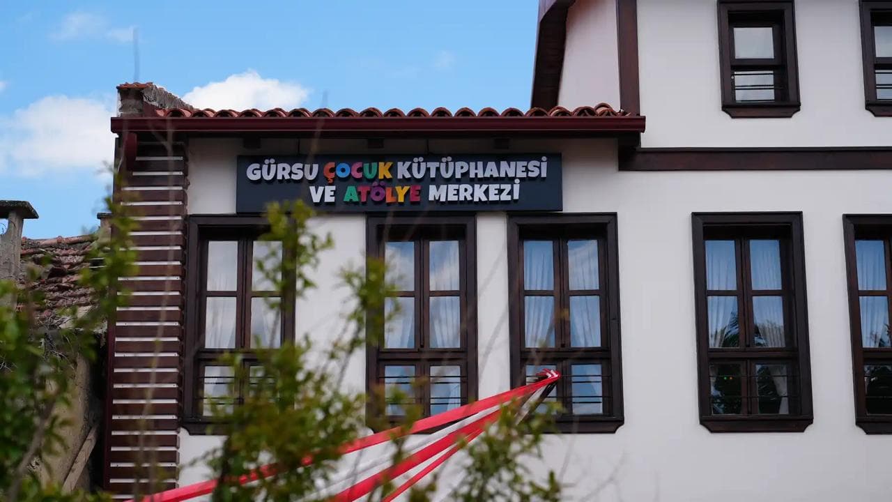 Gürsu Çocuk Kütüphanesi ve Atölye Merkezi görünümü